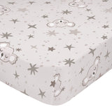 Happy Friday Baby Koala Fitted Sheet Cot Grey 60/120cm