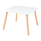 Liberty House Toys Kids White and Pinewood Table and Chair Set