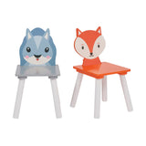 Liberty House Toys Kids Fox and Squirrel Table and Two Chairs Set