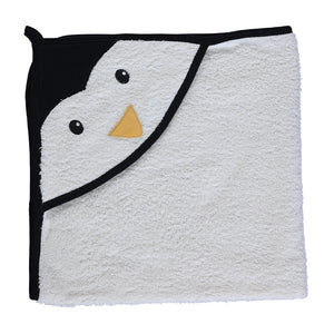 Bebetto Hooded Square Baby Towel Penguin