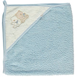 Bebetto Hooded Square Baby Towel Blue Bears
