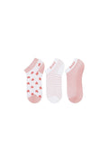 Baby Girl Trainer Socks Pink Stars 3Pk