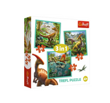 Trefl 3 in 1 Jigsaw Puzzle The Extraordinary World Of Dinosaurs 4yrs+