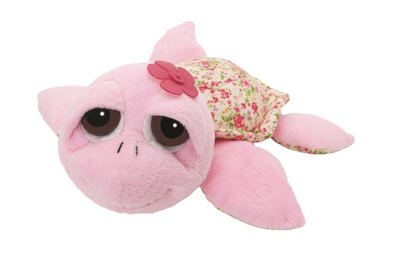 Suki Li'l Peepers Flora Turtle Soft Toy Medium Pink