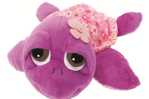 Suki Petal Turtle Soft Toy Purple Medium