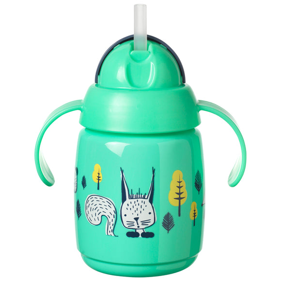 Tommee Tippee Trainer Straw Cup with Handles 300ml 6m+ Green