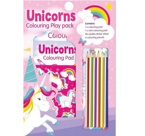 Unicorns Colouring Play Pack