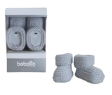 Bebetto Baby Knitted Booties Blue Boxed