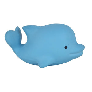 Tikiri My 1st Tikiri Ocean Buddies Dolphin Natural Rubber Teether Rattle And Bath Toy
