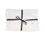 Little Crevette Cotton Muslin Fitted Sheet Ivory 70/140cm