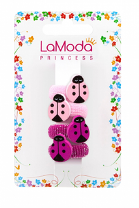 LaModa Princess Baby Girl Hair Elastics 4Pk