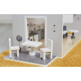 Liberty House Toys Contemporary Dolls House with 18 Handcrafted Wood Furniture Accessories