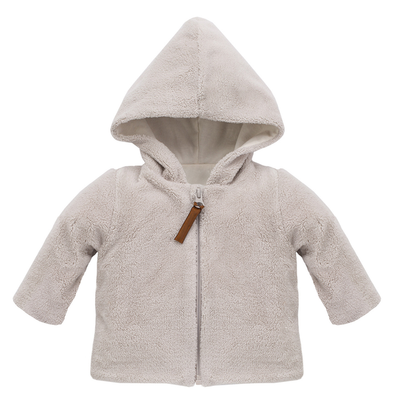 PINOKIO Baby Hooded Fleece Jacket Beige