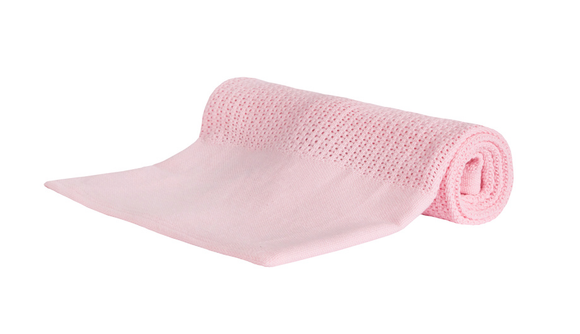 Baby Cellular Blanket Pink