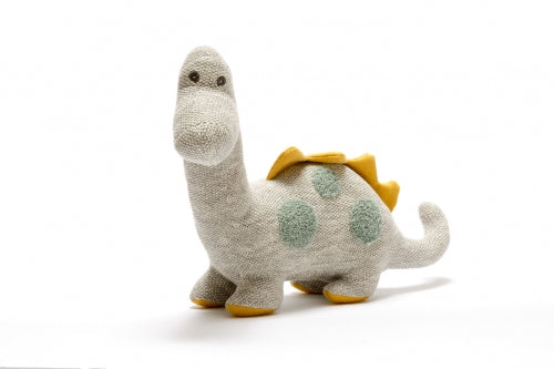 Best Years Diplodocus Dinosaur Soft Toy Organic Cotton Large Grey