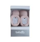Bebetto Baby Knitted Booties Pink Boxed
