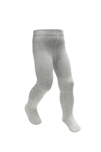 Baby Girl Tights Cable Pattern Grey (3-12mths)