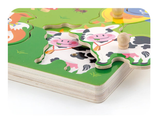 Viga Farm Animals Wooden Puzzle With Sounds