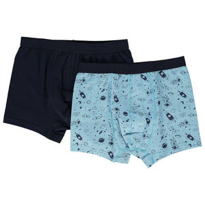 Bebetto 2-Pack Boys Boxer Shorts Space (2-7yrs)