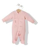 Bebetto Cotton Sleepsuit Pink Squirrel (0-9mths)