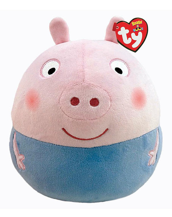 TY Squish-a-Boo George Pig Medium Soft Toy