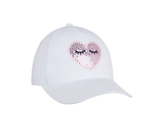 Yo Club Girls Baseball Hat Sequin Heart (6+yrs)