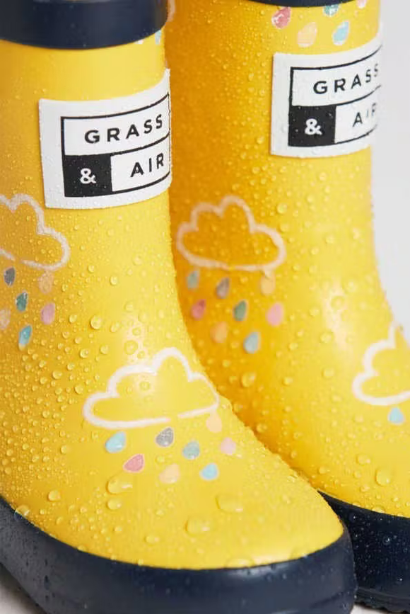 Grass & Air Colour Changing Wellies Yellow